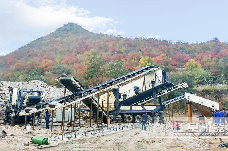 河北石家莊200噸建筑垃圾粉碎機(jī)生產(chǎn)現(xiàn)場