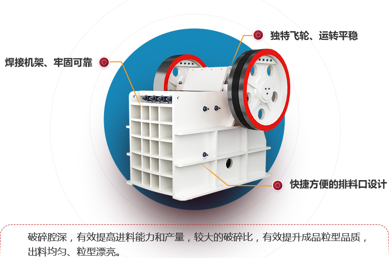 顎式破碎機(jī)優(yōu)點(diǎn)多多